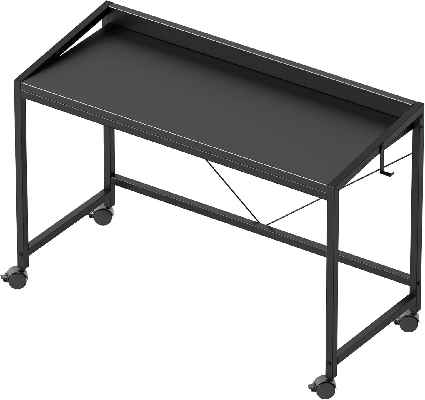 Mericonia Rolling Computer Desk with Wheels for Small Spaces