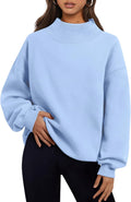 Trendy Queen Oversized Turtleneck Sweatshirt - Cozy Fall Staple