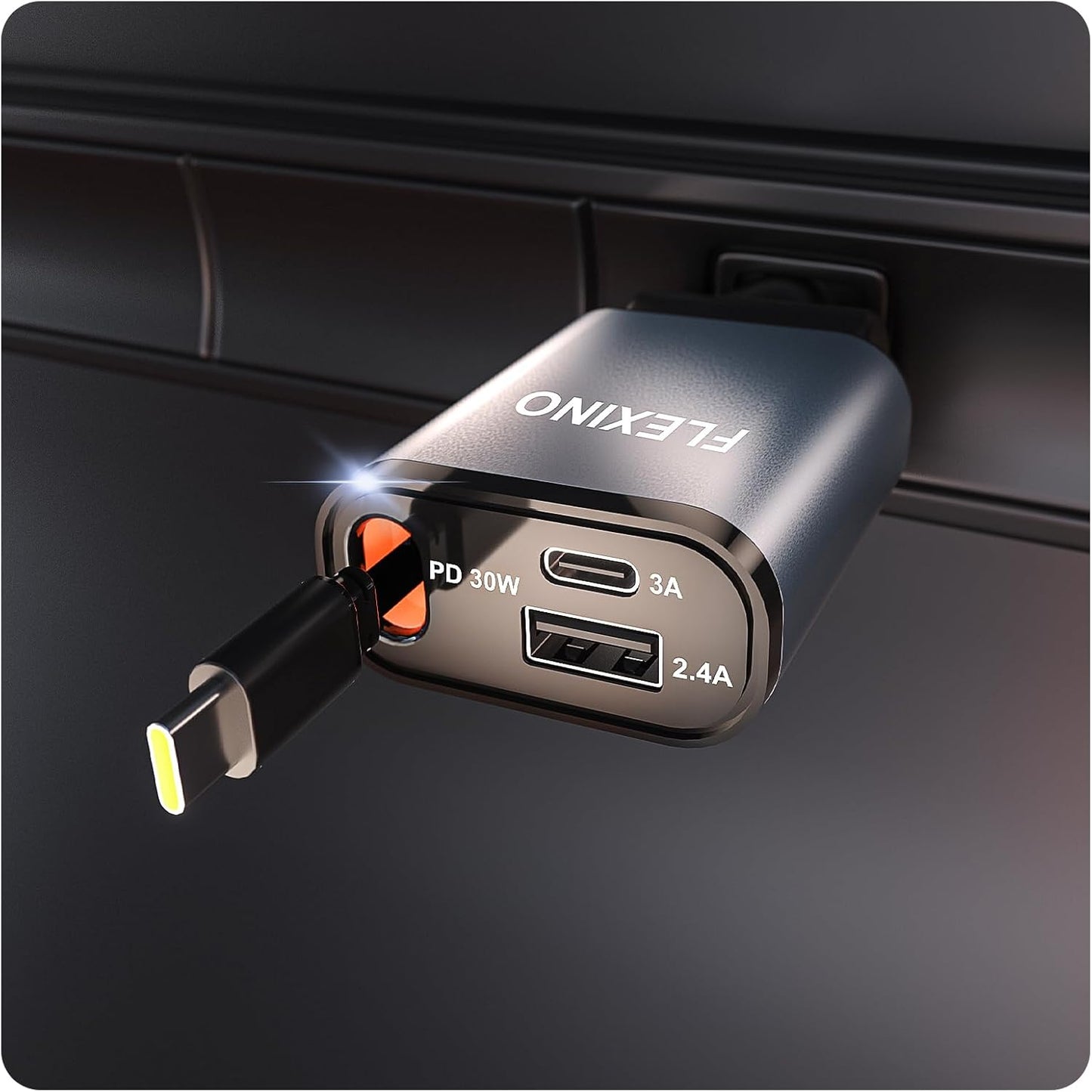Fast Charge On-The-Go with Flexino Car Charger