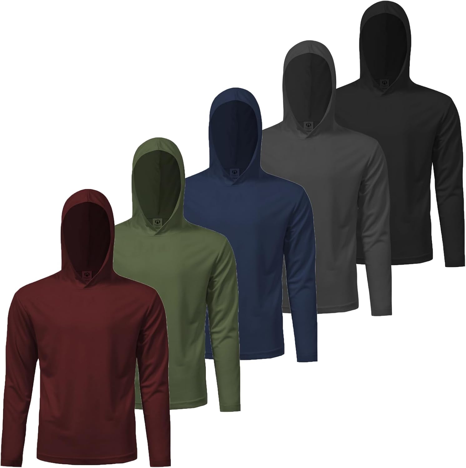 Mens Active Athletic T-Shirts Set for Sun Protection and Comfort
