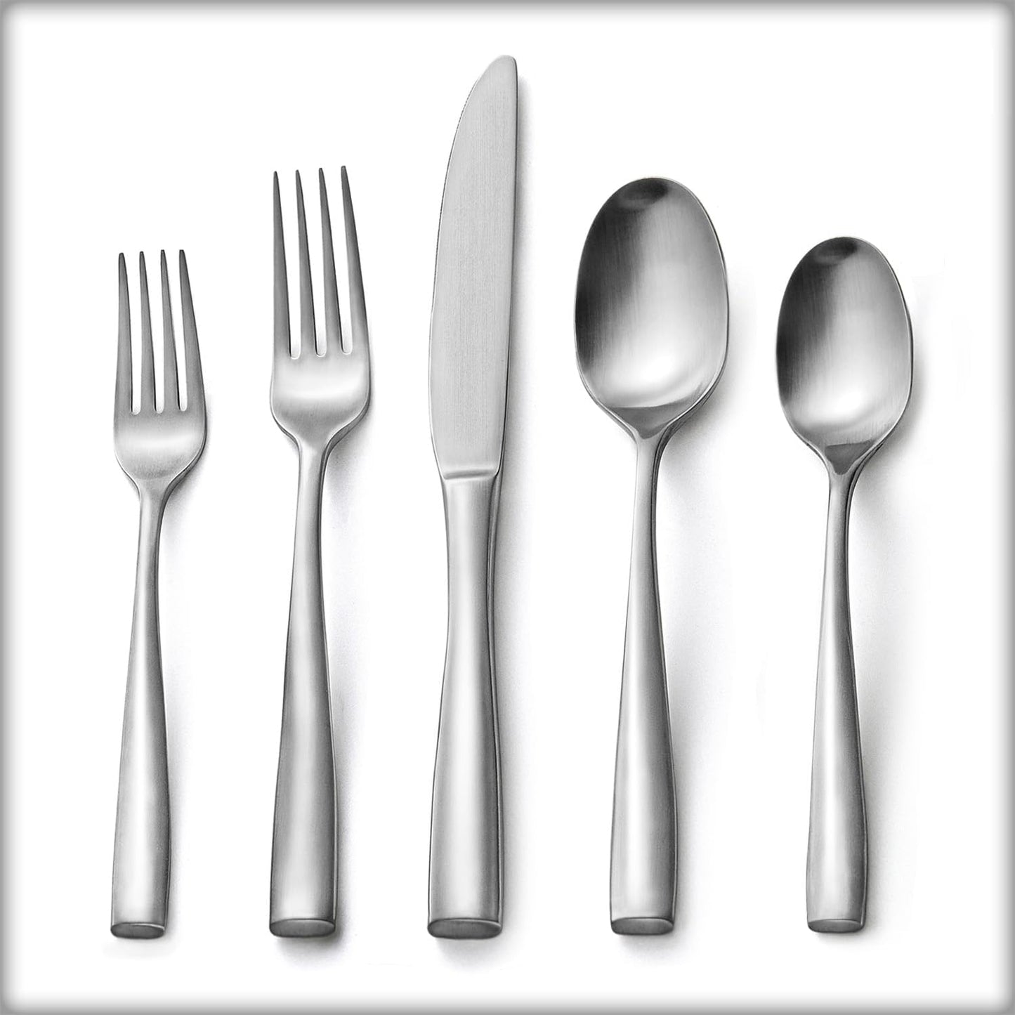 HIKAA 20-Piece Silverware Set for 4, Heavy Duty Stainless Steel