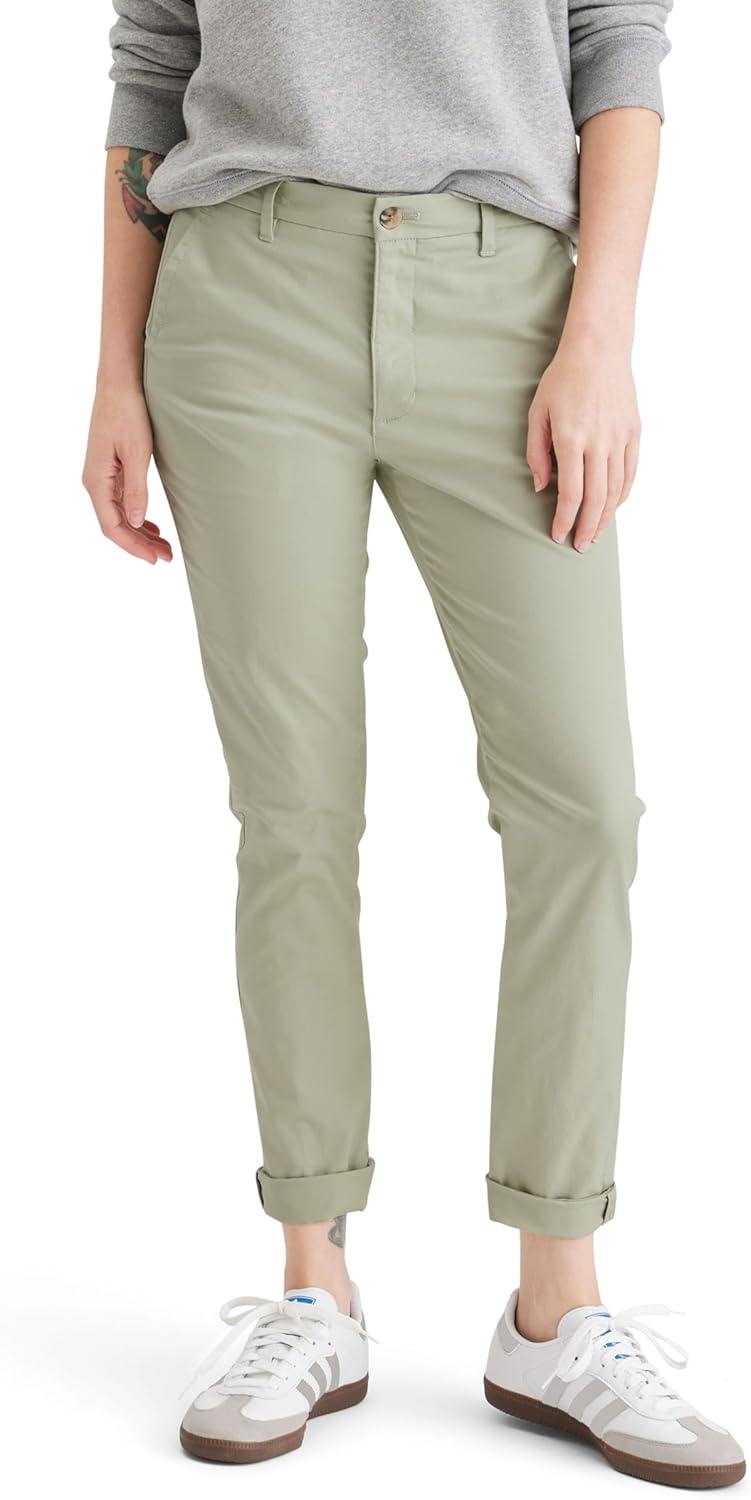 Dockers Women's Slim Fit Weekend Chino Pants for Comfort
