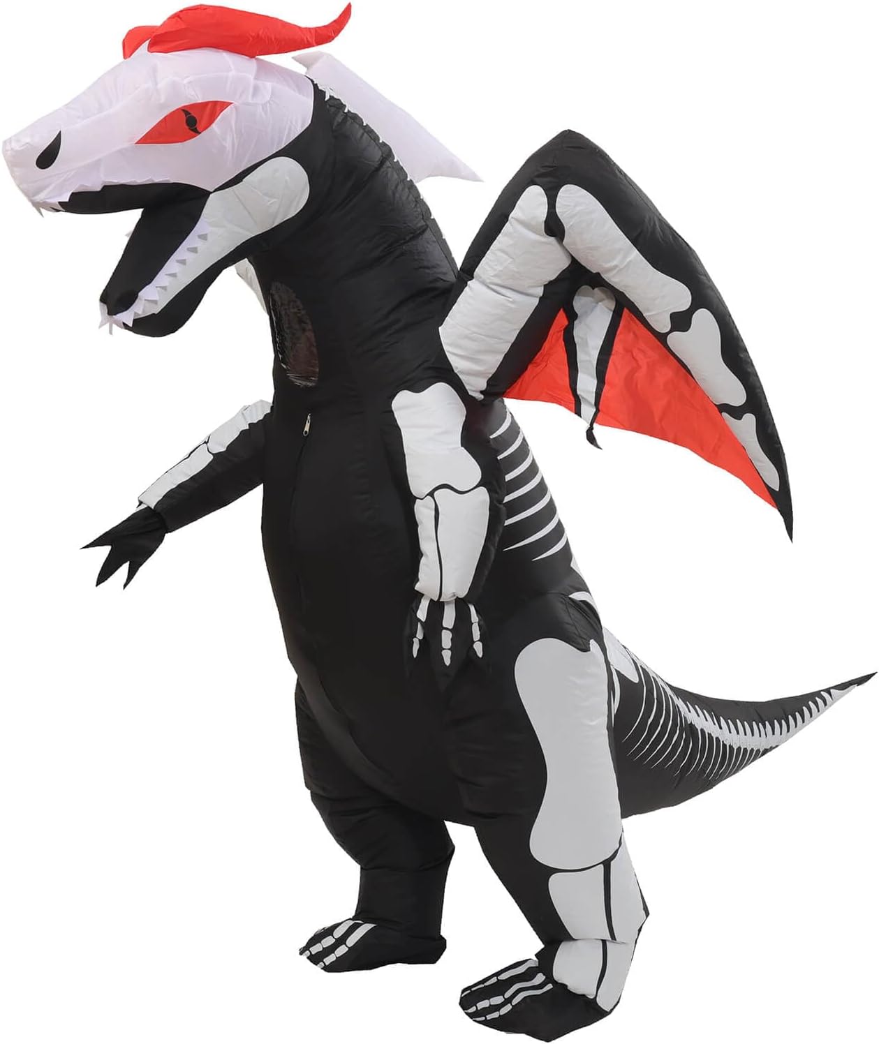 Inflatable Skeleton Dinosaur Costume for Kids Halloween Fun