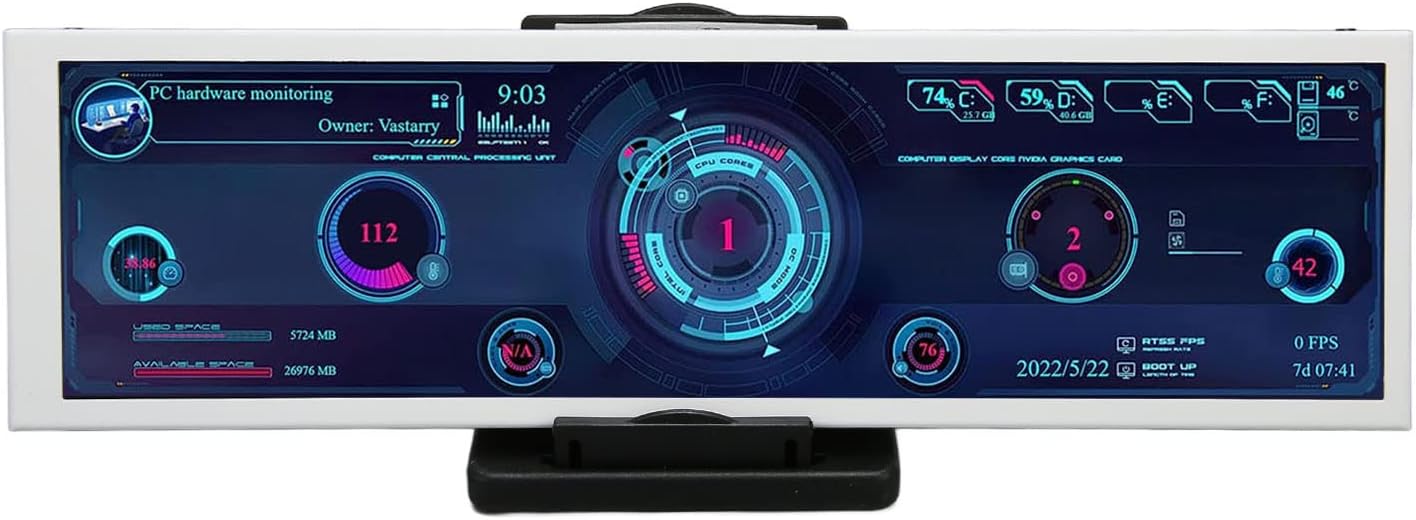 Zopsc 8.8 PC Temp Display: Customize Themes, Monitor CPU/GPU ~