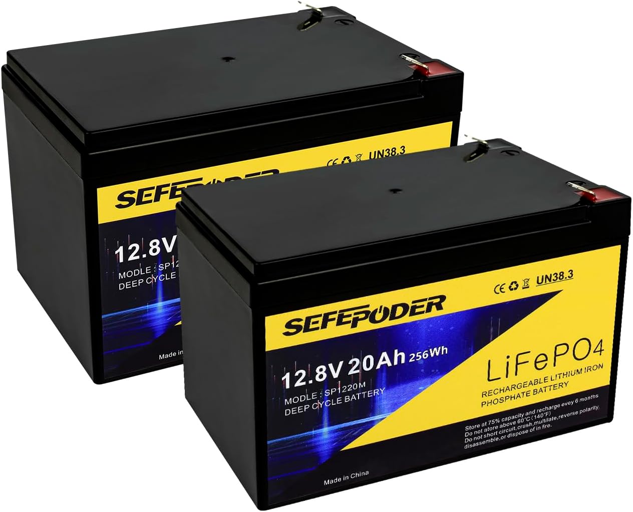 12V 20Ah Lithium LiFePO4 Deep Cycle Battery for Versatile Use