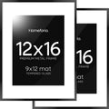 Homeforia 12x16 Picture Frame Black - Gallery Matte Frame