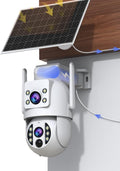 Solar Cameras Outdoor Wireless 2K Dual Lens Camera - 360 View Security