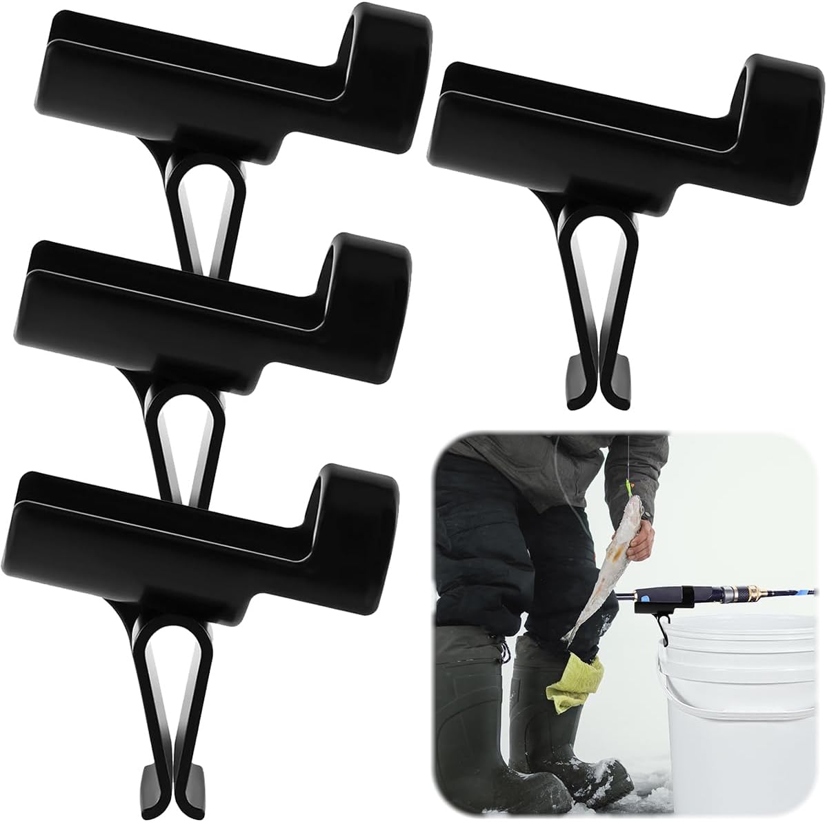 Dromco Ice Rod Holder: Securely Clamp for Easy Fishing
