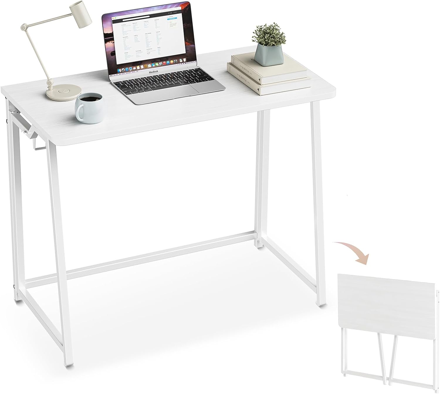 Folding Desk Small Foldable Desk for Small Space and Home