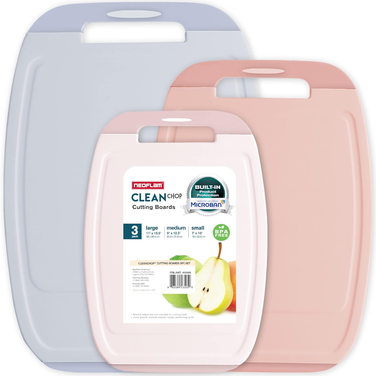 Neoflam Microban Protection Cutting Board Set for Every Kitchen