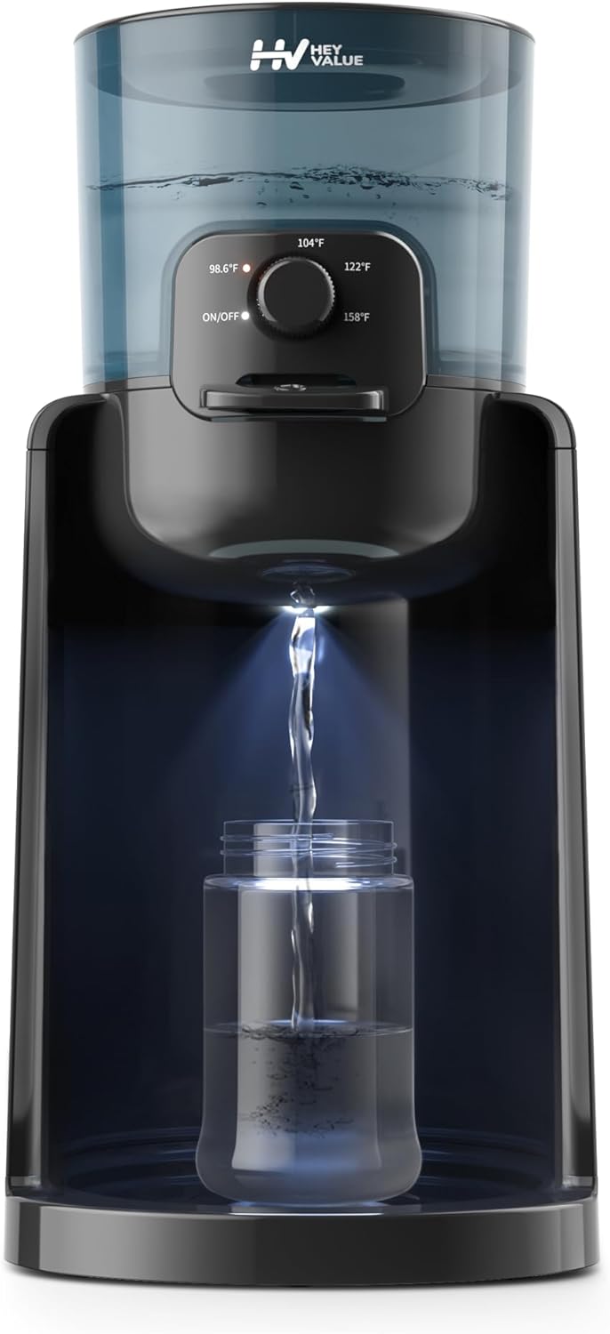 HEYVALUE Baby Bottle Warmer: Instant Warm Water Dispenser