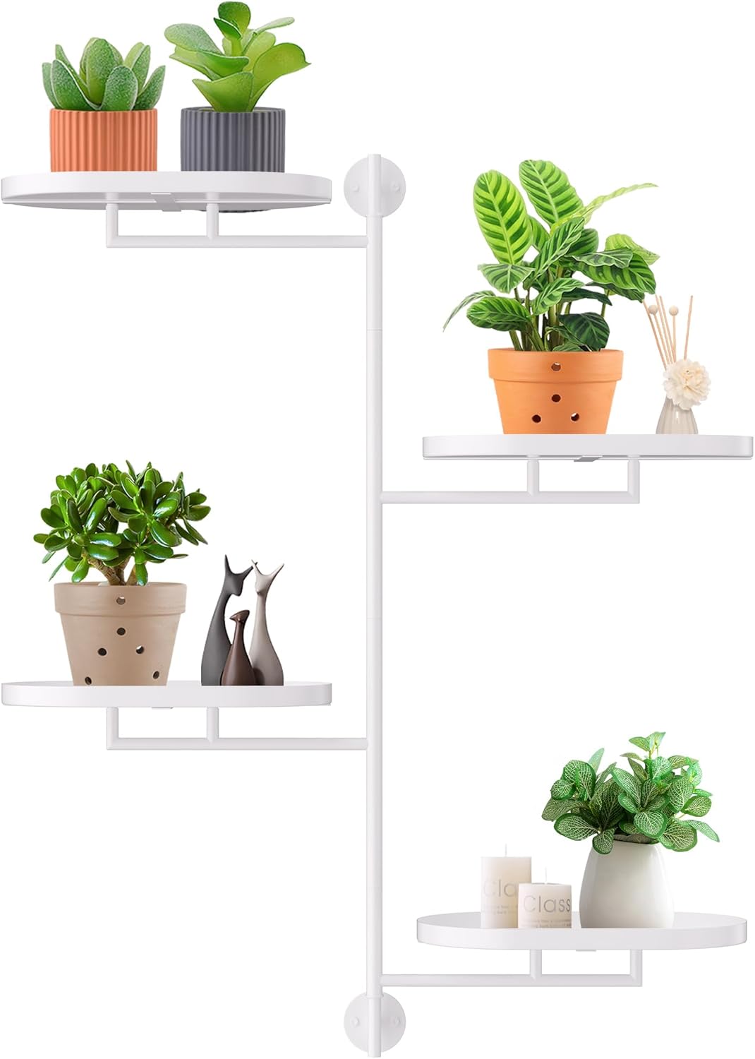Rotating Window Shelves for Multiple Plants Indoor - 4-Tier Design