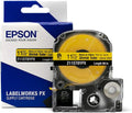 Epson LABELWORKS 211STBYPX Black on Yellow Shrink Tube Tape