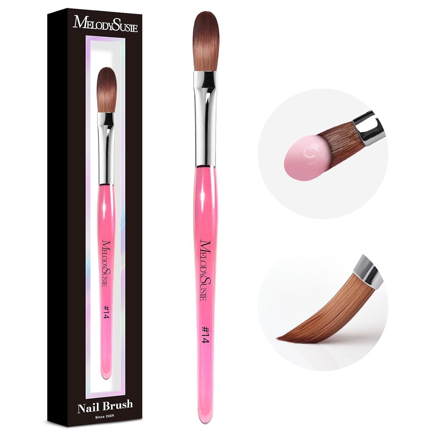 Professional Kolinsky Acrylic Nail Brush for Perfect Nail Art