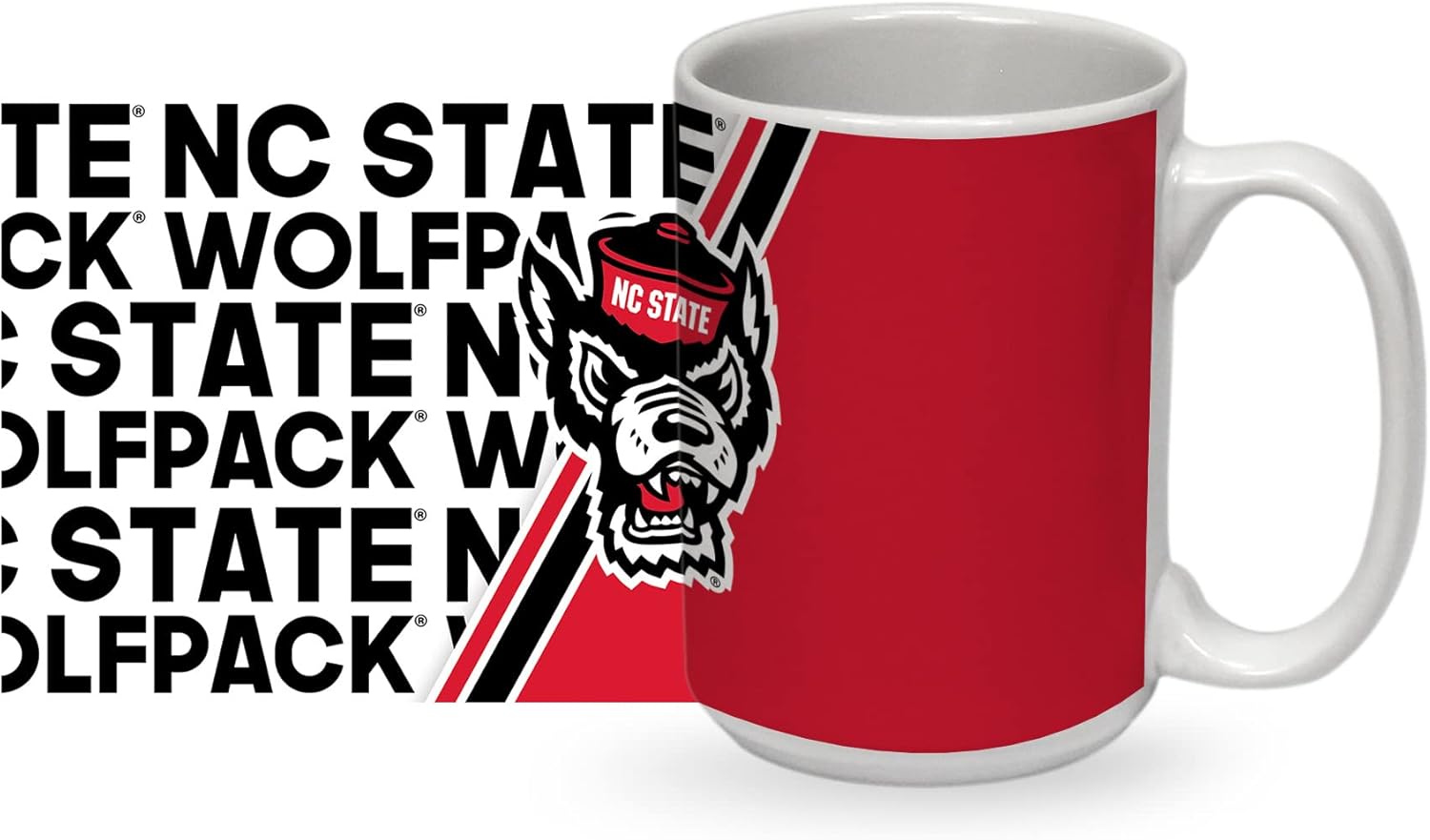 NCAA 15 oz White Ceramic Mug by Rico Industries