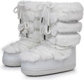 Furry Faux Fur Boots for Women - Stylish Winter Snow Boots