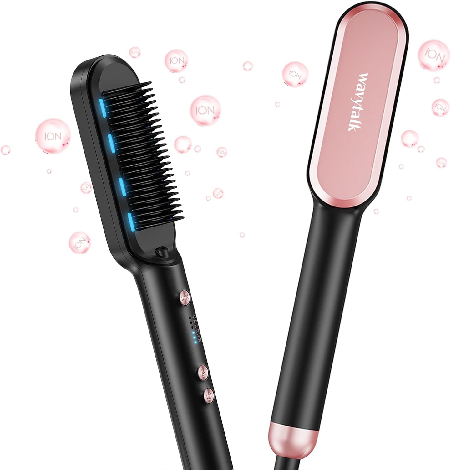 Wavytalk Ionic Hair Straightening Brush: Fast Heat & Safe Styling