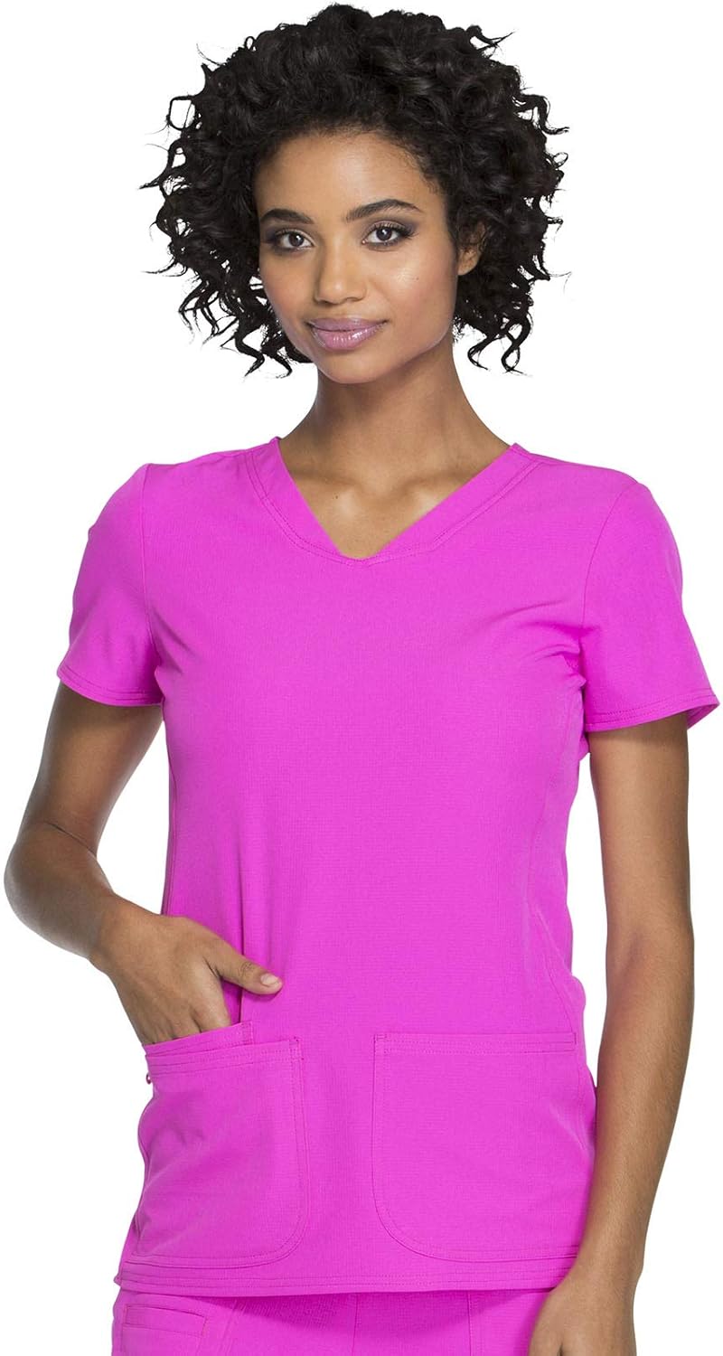 Heartsoul Scrubs V-Neck Medical Top with 360 Stretch Technology