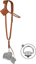 Leather Camera Strap for One Camera - Padded Single Harness for DSLR