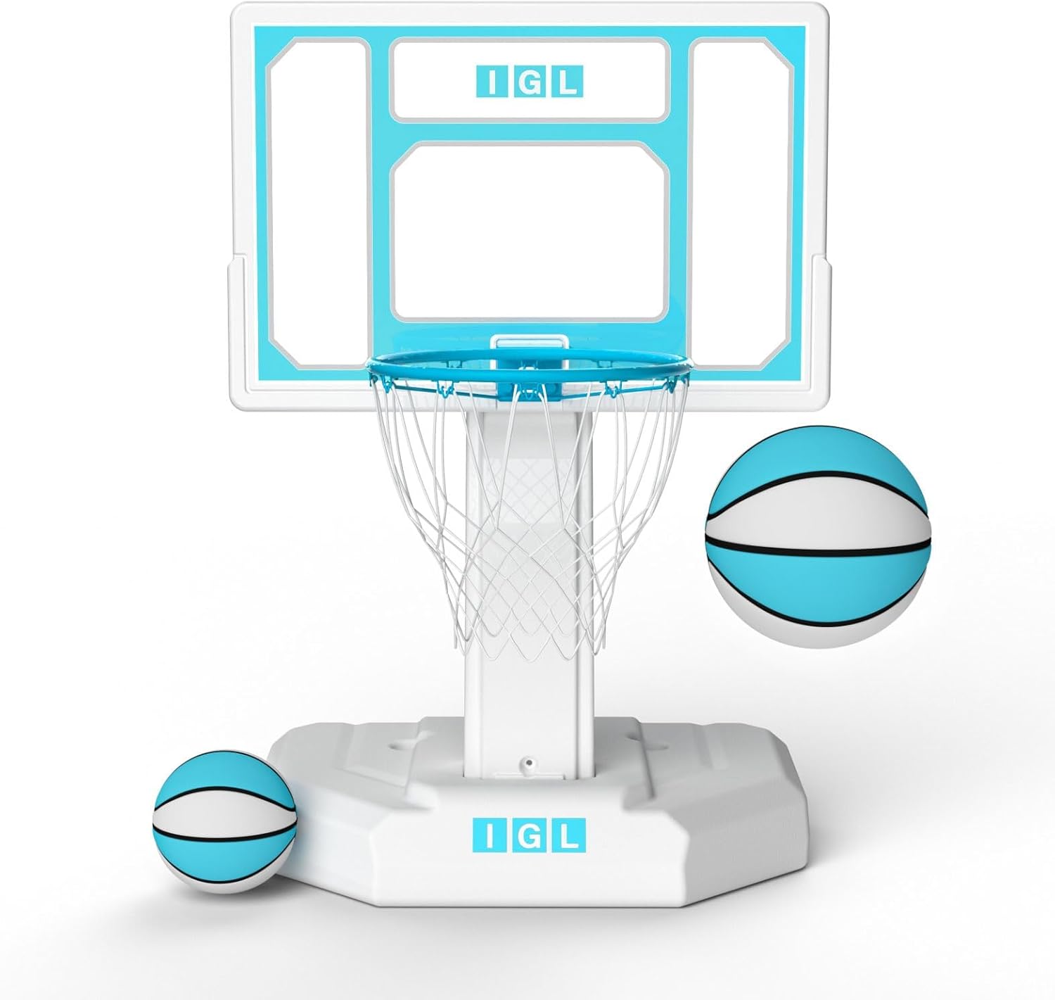 IGL Pool Basketball Hoop Outdoor with Double Water Storage Base