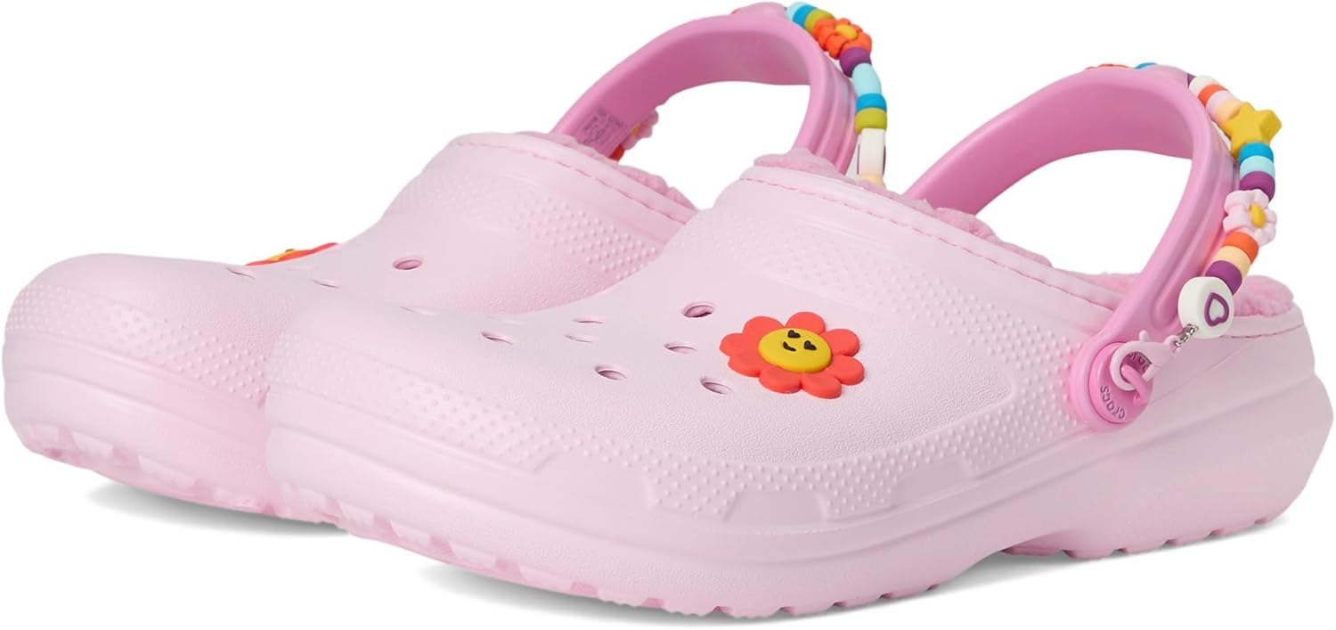 Crocs Kids' Classic Lined Clogs for Cozy Comfort and Fun