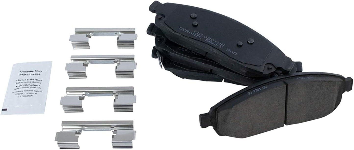 TRQ Front Brake Pads Ceramic for Jeep Commander and Grand Cherokee