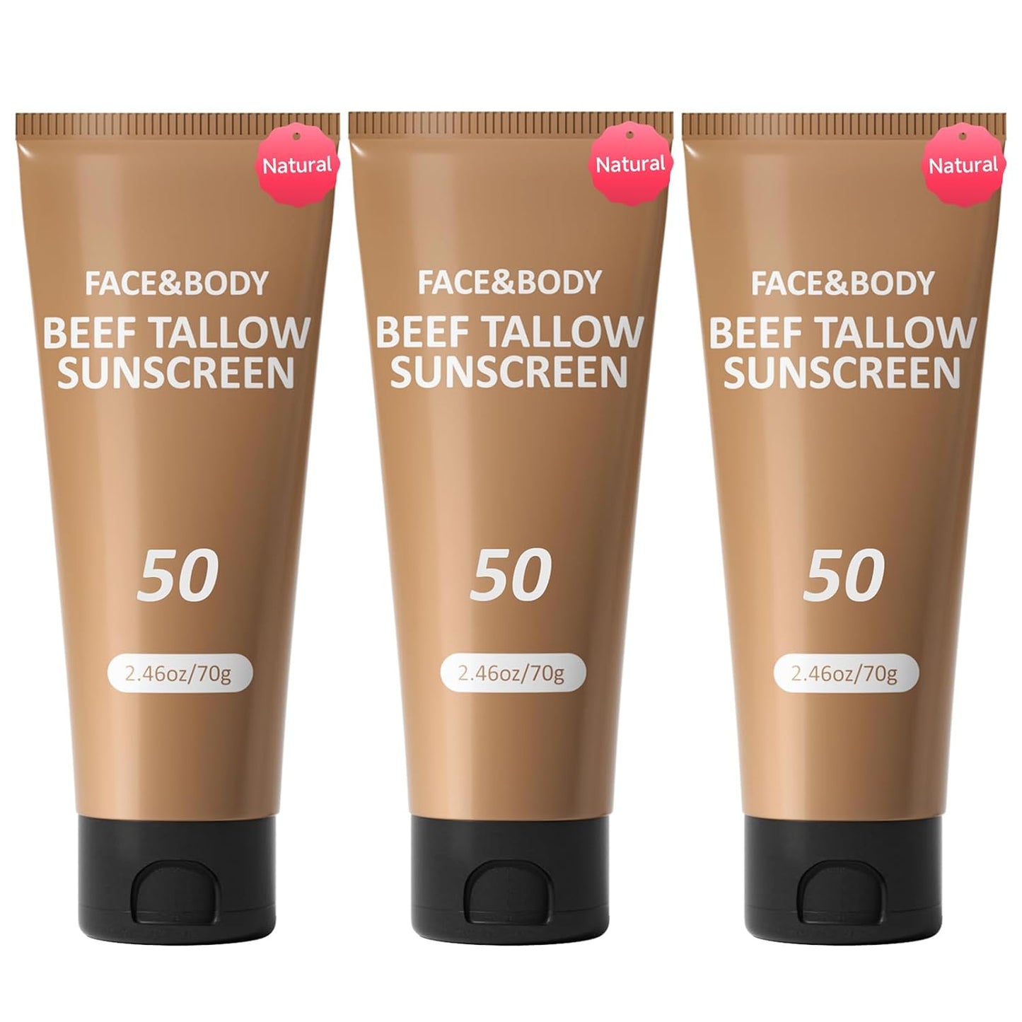 Beef Tallow Sunscreen for Face and Body, Natural Sunblock
