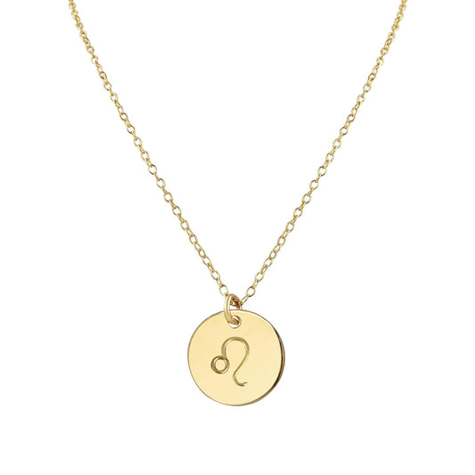 Handmade Gold Leo Necklace by Rebecca Anne Handmade