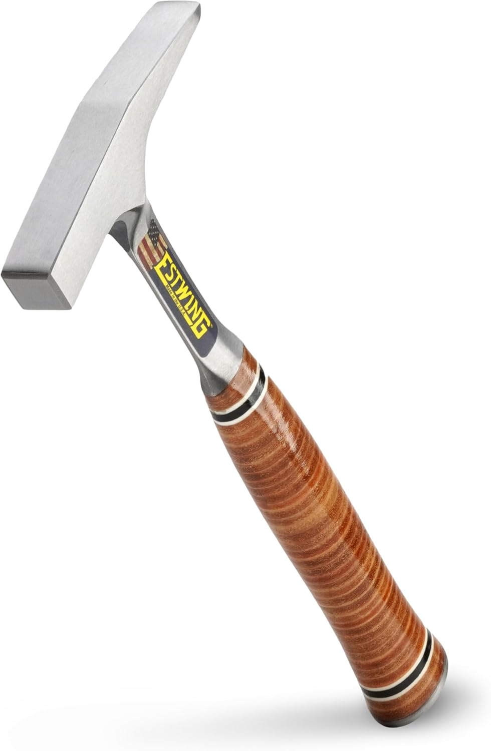 Precision Tinner's Hammer - 18 oz Forged Steel with Leather Grip