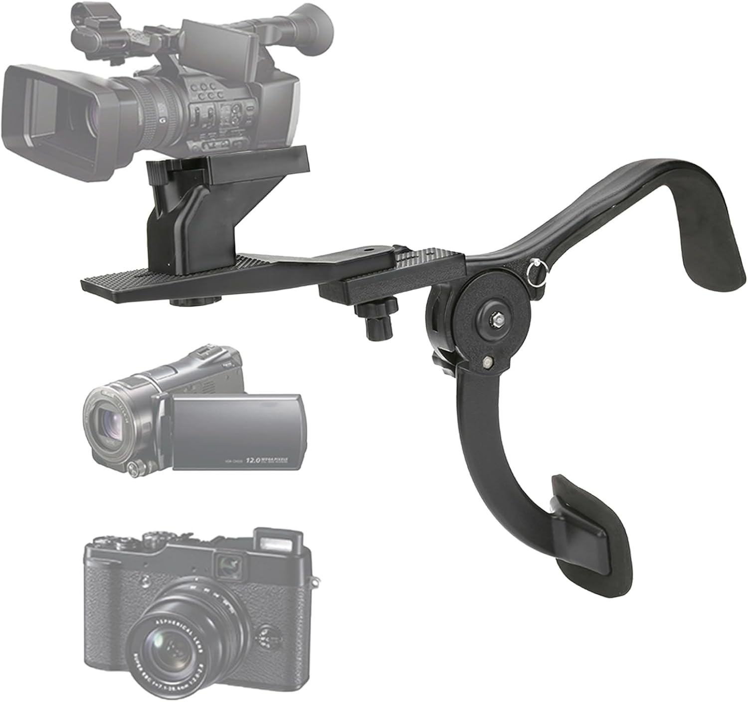 Camera Shoulder Rig for Outdoor DSLR with Shock Absorber Support