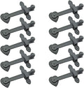 Black Wrought Iron Heart Flip Latch Pack of 10 - Rustic Gate Latch