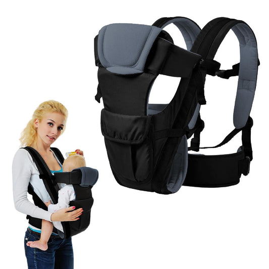 Hands-Free Parenting: Detachable Baby Wrap - Black