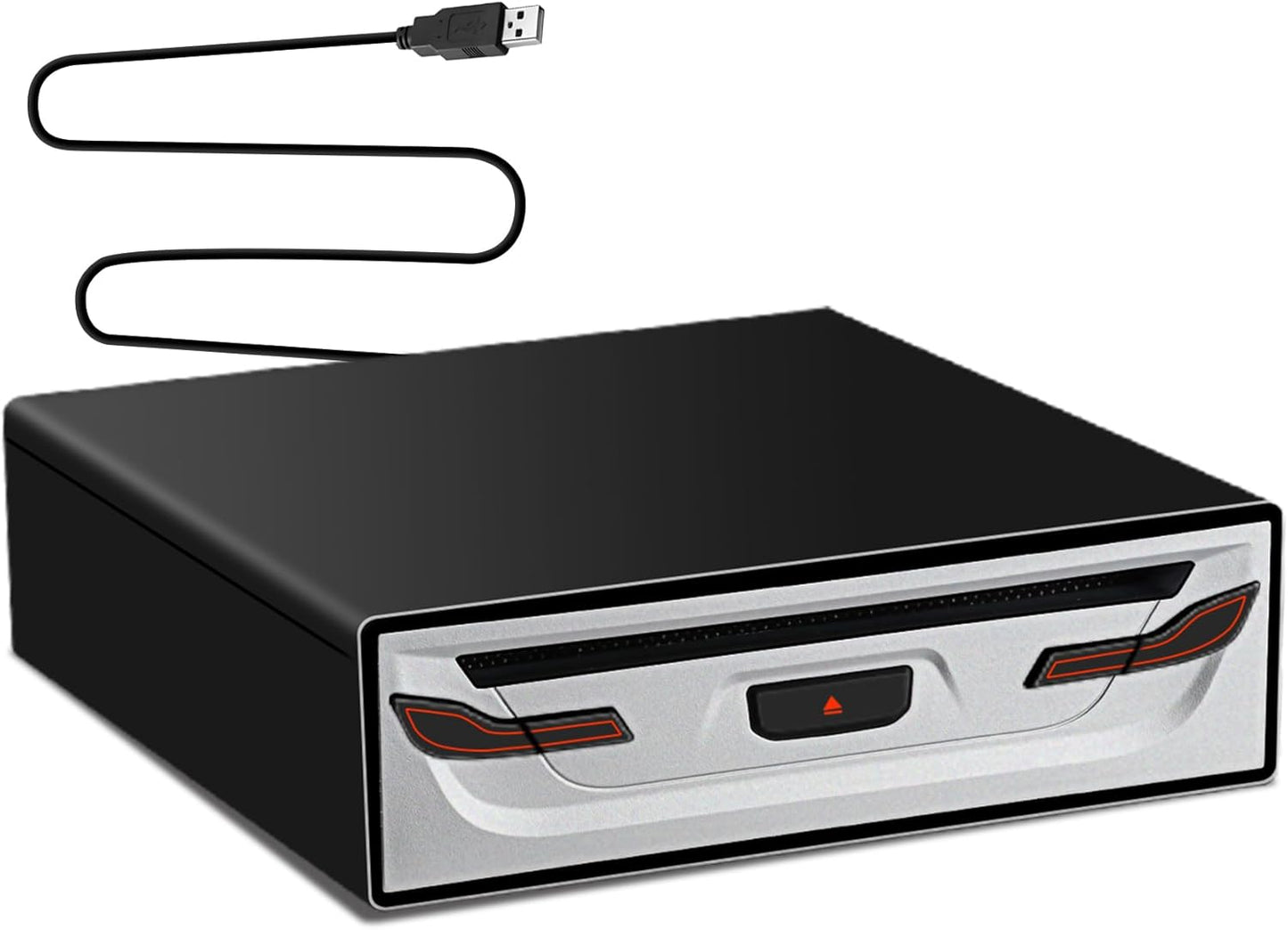Portable External CD Player for Car - Plug and Play USB Drive