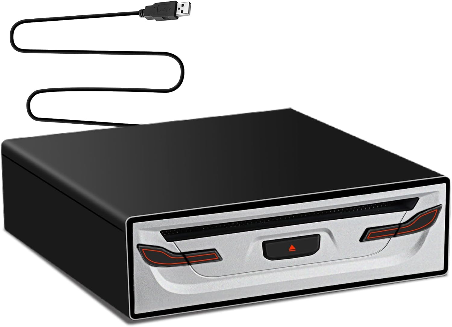 Portable External CD Player for Car - Plug and Play USB Drive