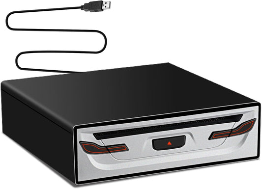Portable External CD Player for Car - Plug and Play USB Drive