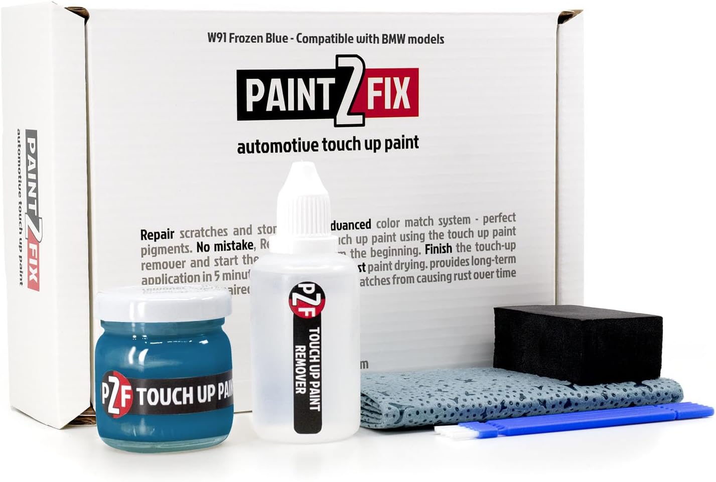 W91 Frozen Blue Touch-Up Paint & Scratch Repair Kit for BMW