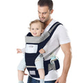 Baby Carrier Ergonomic Hip Seat Carrier Blue - 6-in-1 for Newborn