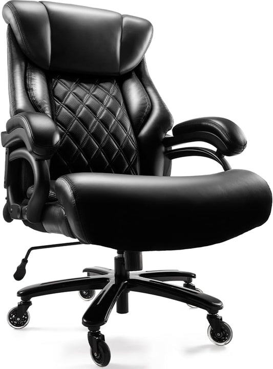Big & Tall Spring Seat Office Chair - Qusaphy