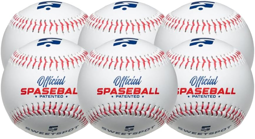 SweetSpot Plastic Baseball Spaseballs for Youth and Adults