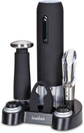 Ivation Wine Gift Set Includes Electric Opener, Aerator & Preserver