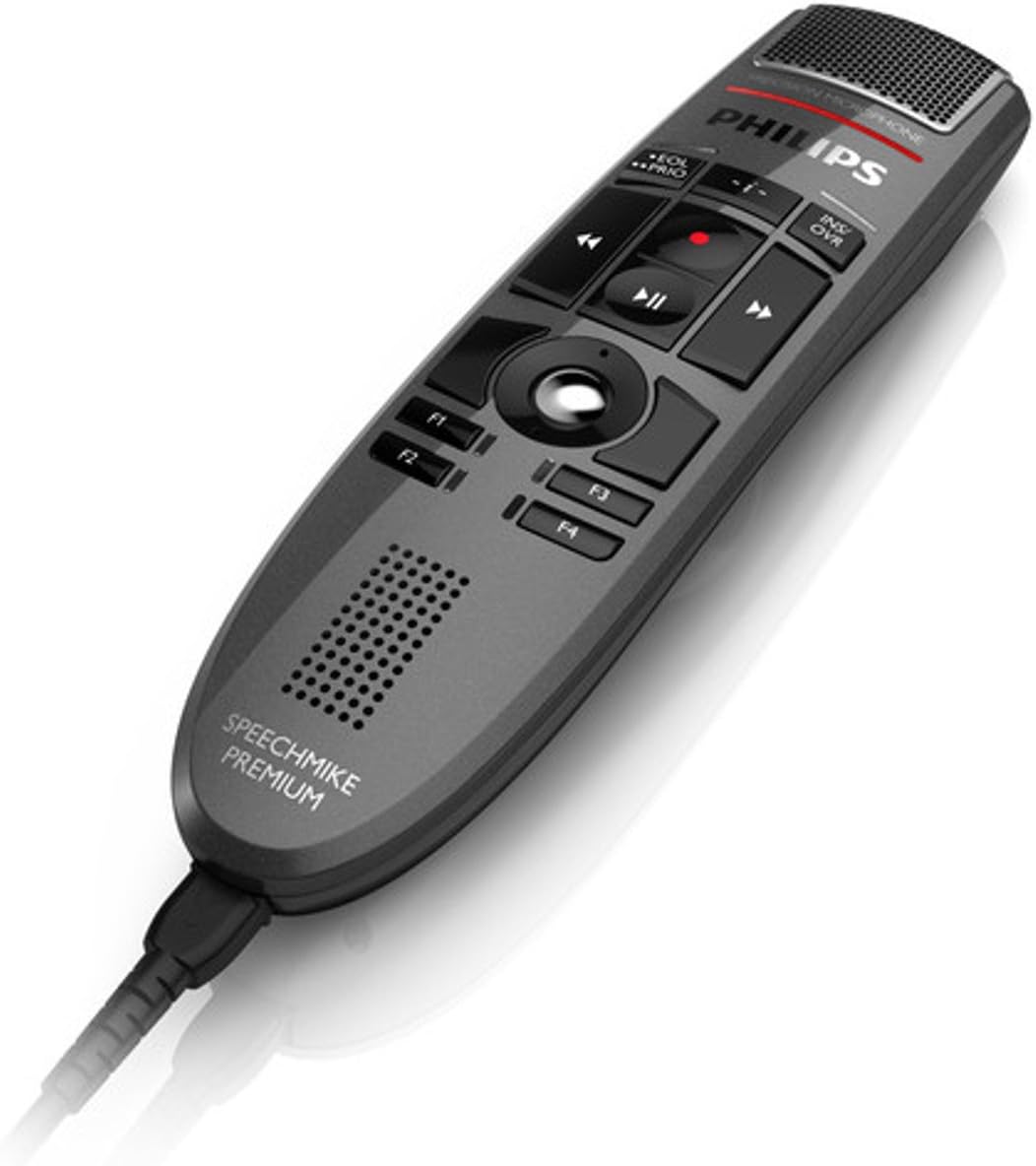 Philips LFH3500 SpeechMike Premium USB Dictation Microphone Review
