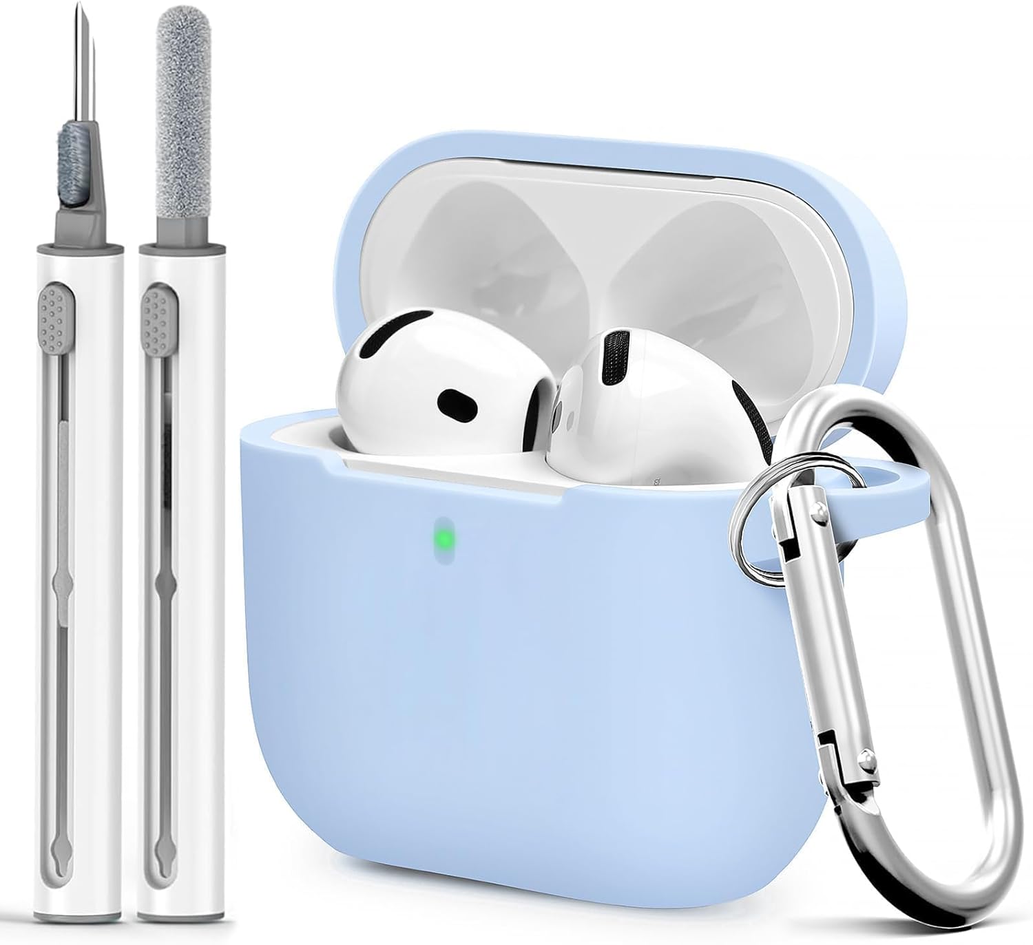 Soft Silicone Airpods 4 Case + Cleaner Kit - Full Protection!