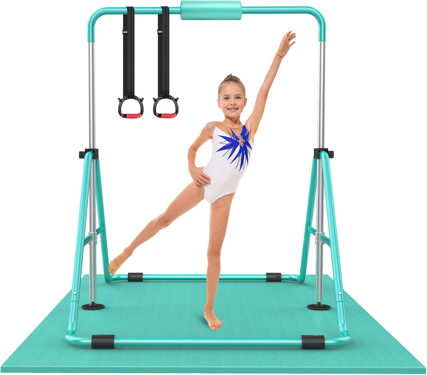Adjustable Height Gymnastic Bars for Kids - Safe & Fun Training