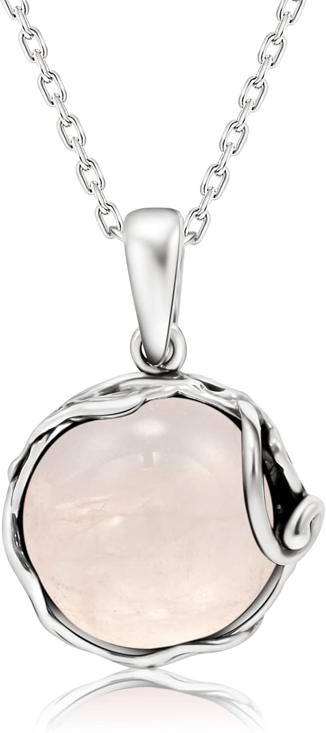 Gemstone Necklaces for Women Silver - Timeless Gothic Jewelry