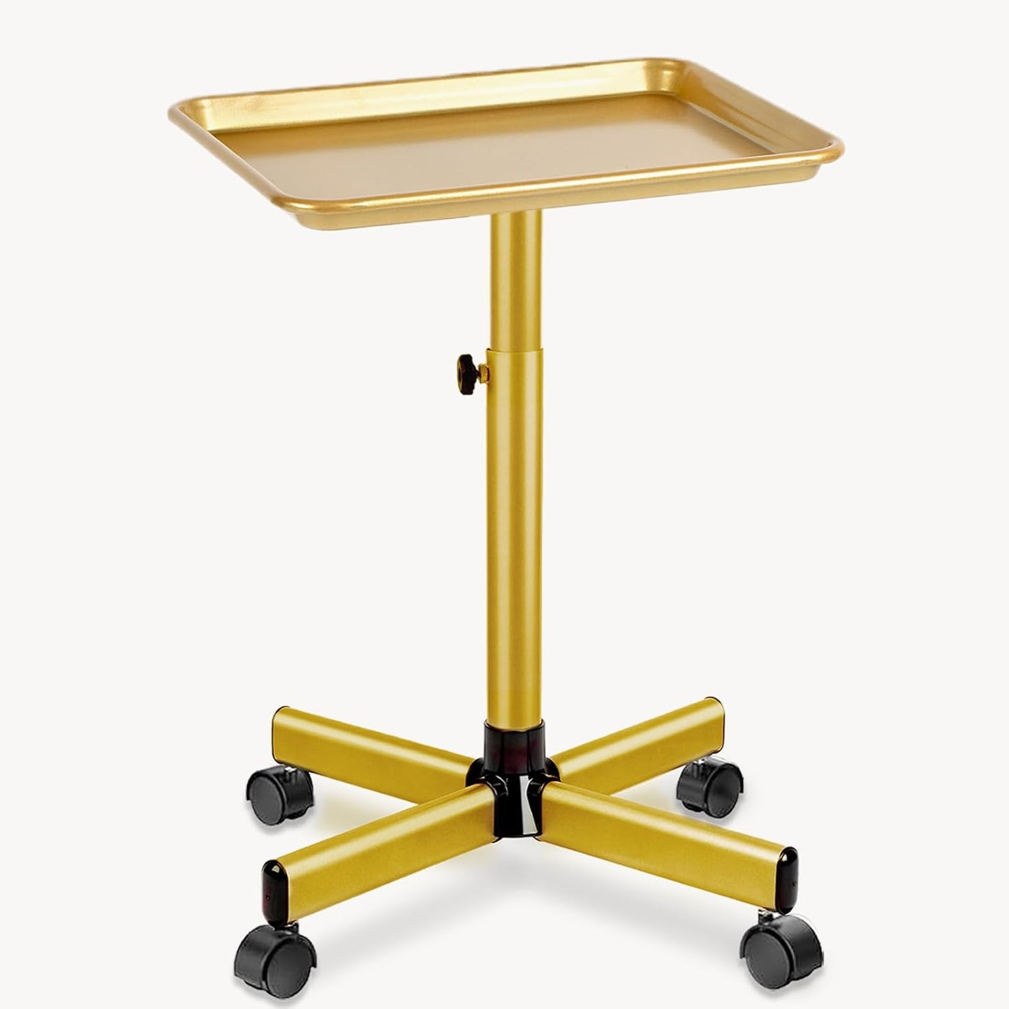 Salon Tray on Wheels for Easy Mobility and Height Adjustment