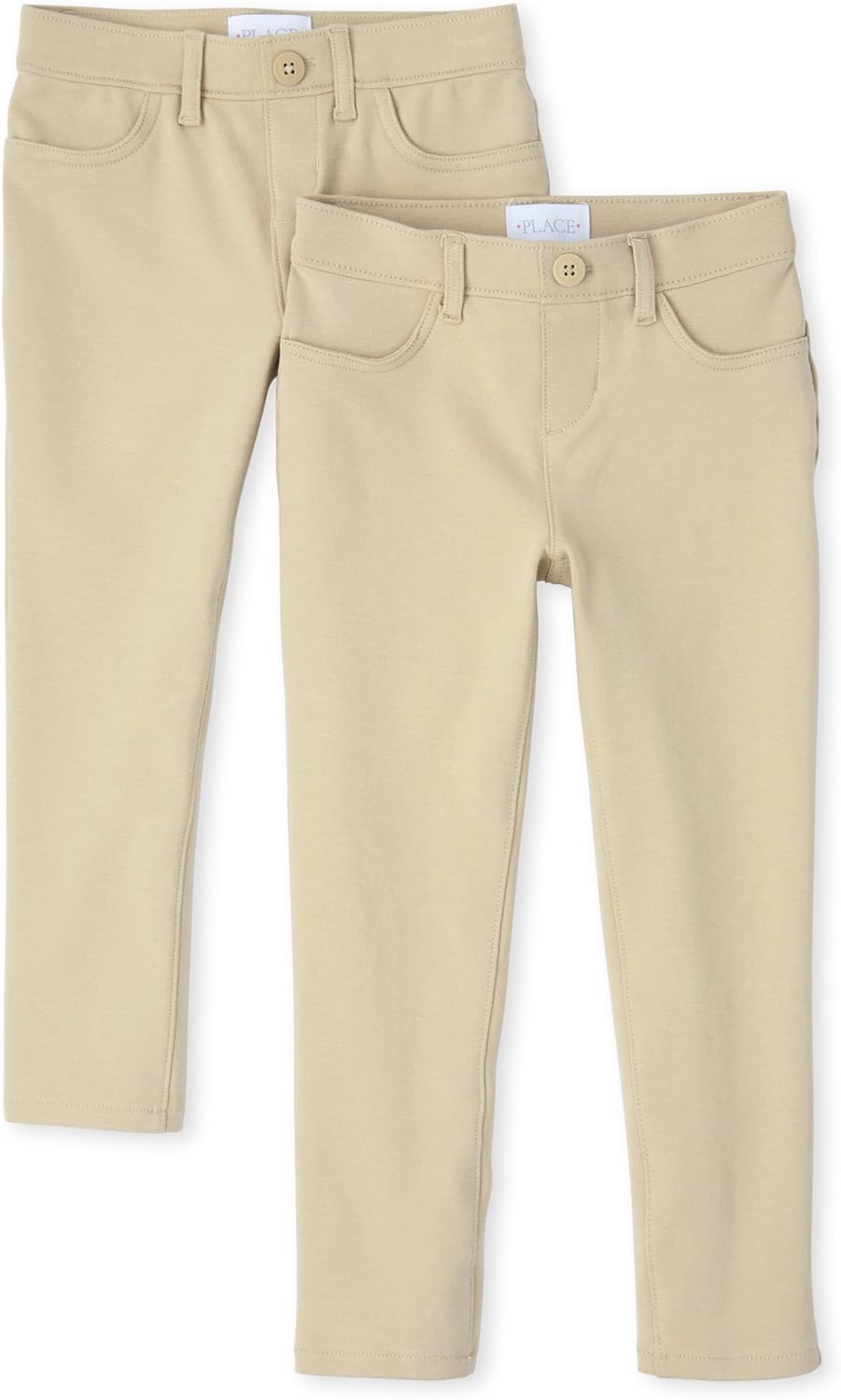 Ponte Knit Pull on Jeggings for Kids - Comfy Multipack Style
