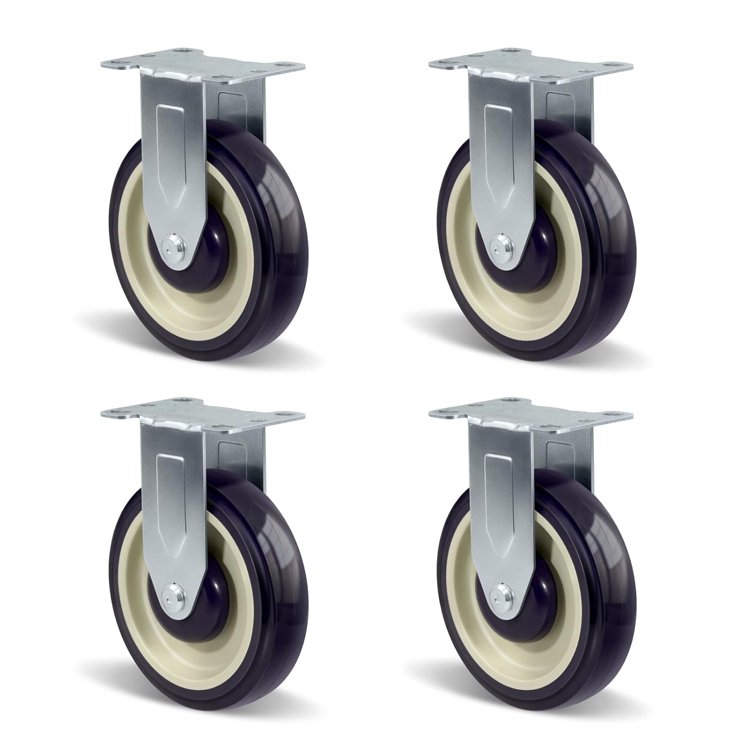 5 Inch Caster Wheels Set of 4 for Heavy Duty Applications