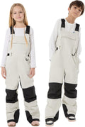 Kids Snow Bibs Ski Pants - Insulated Waterproof Overalls for 3-16