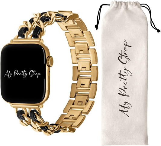 Premium Stainless Steel Apple Watch Band for Women - Adjustable