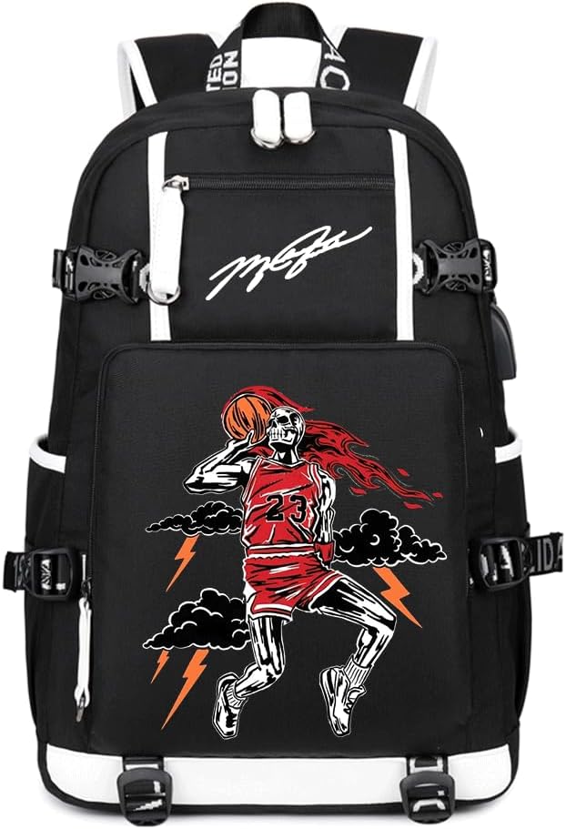 Basketball Player 23 Student School Bag - Ultra-Light Travel Backpack